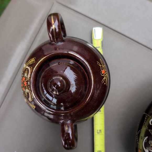 Vintage Japanese Hand Painted Redware Tea Set - Picture 8 of 9